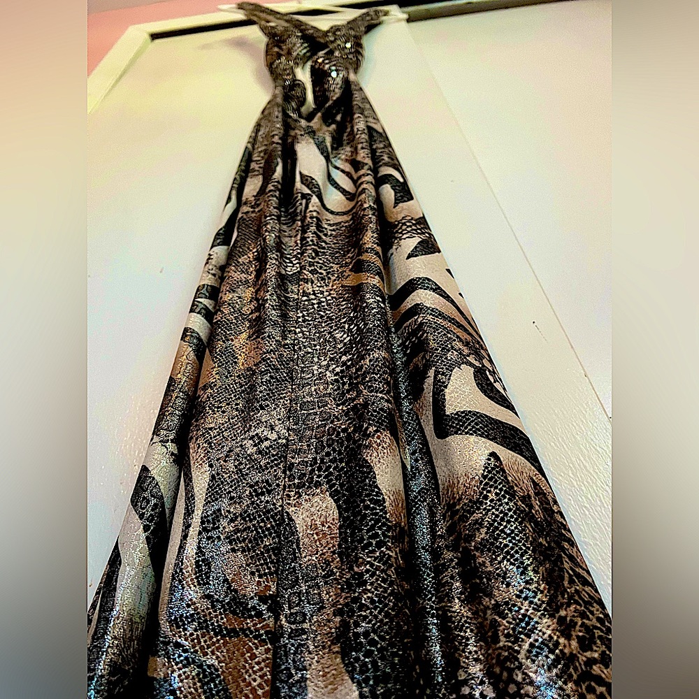 Dave and Johnny Animal Print Gown